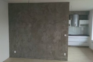 Betonová stěrka - Byt Bohunice