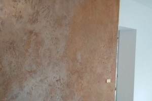 Metalická stěrka - RD Luhačovice