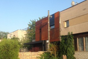 Cortenová fasáda RD Pardubice