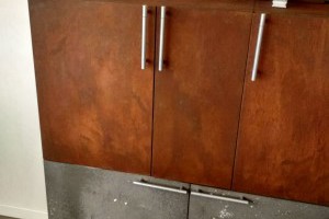 New samples of metallic surfaces, imitation of corten