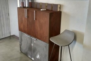 New samples of metallic surfaces, imitation of corten